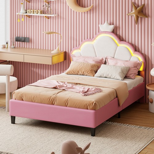 Upholstered single bed kids - bed,