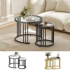 Set of 2 Nest of Tables, Round