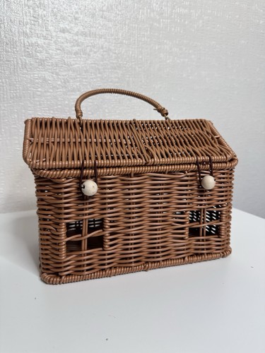 Wicker storage house - wicker, basket