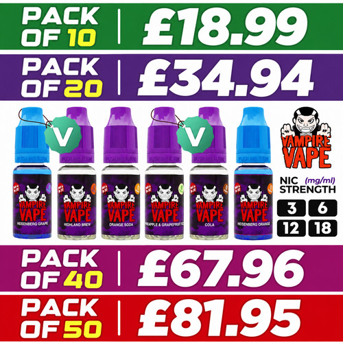 Vampire vape 10ml liquid 10 - e,