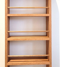 Solid Oak Spice Rack 3 Shelf