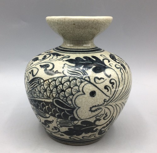 Chinese cizhou style vase with - style,