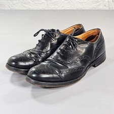 Church's Mens Leather Brogue Shoes Black UK 7 Burwood Custom Grade Derby 70F