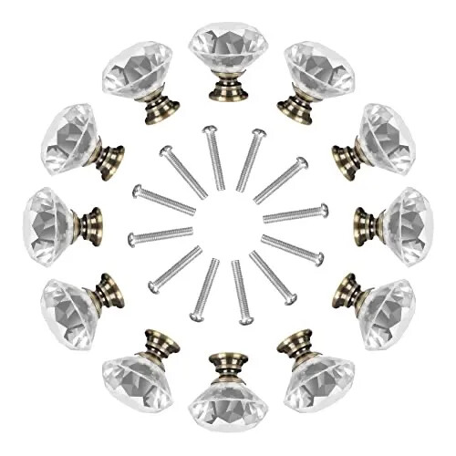 Clear crystal diamond glass - clear,