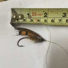 Gut Eyed Salmon Fly Very Old - Sold As Seen - See Description