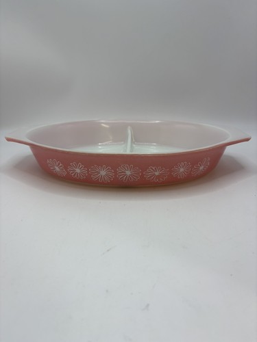 Pyrex pink daisy - pyrex,