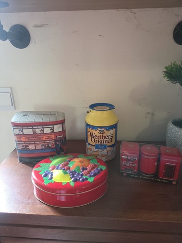 Vintage tin job lot - vintage, &