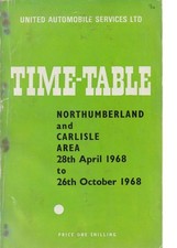 UNITED BUS TIMETABLE BOOK