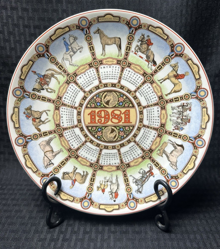 Wedgwood calendar plate 1981 - plate,