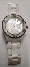 Ceramic Gc Guess Collection White Ladies Watch Mother Of Pearl X69001L1S/03 