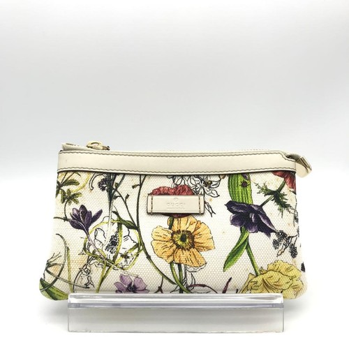 Gucci floral print - pouch, hand