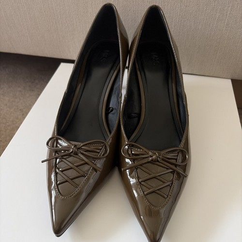 Size khaki green shoe - m&s,