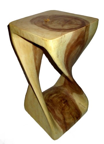 Carved wooden rustic twisted - wooden,