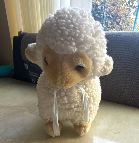 White plush lamb - plush, soft