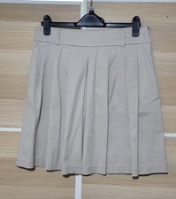 Zara beige front pleated knee - beige,