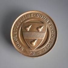 Worcestershire County Council Bronze Medal For Unbroken School Attendance 1907-8