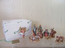 A Vintage 1989 Simonelli Fontanini Nativity Set In It's Original Box Stamped 