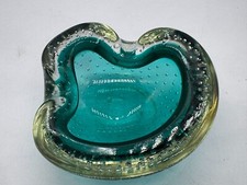 VINTAGE MURANO BLUE BUBBLE