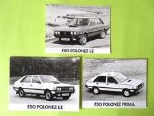 FSO POLONEZ PHOTOS - 1984/5 - GENUINE PRESS PHOTOGRAPHS x 3