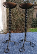 A Vintage Pair of Wrought Iron