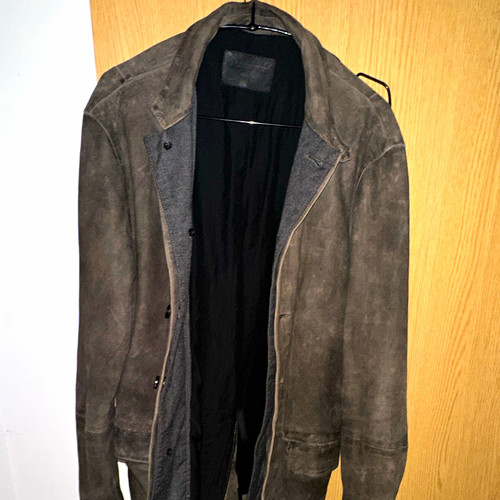 Allsaints men grey leather - grey,