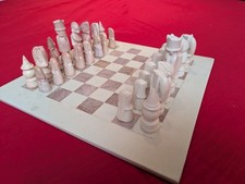 African Soap Stone Chess Set