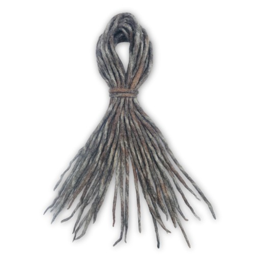 Viking tri colour dreadlocks - viking, tri-colour