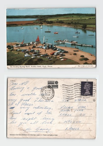 Postcard the rockley - rockley, boating