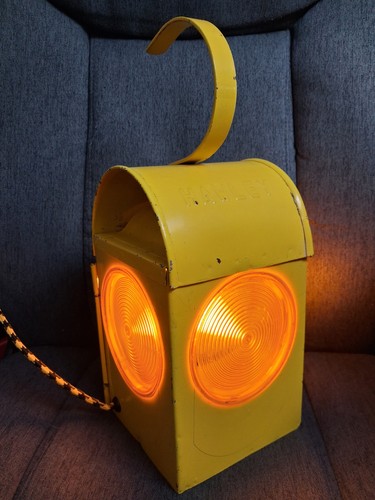 Yellow hawley road lamp - hawley,