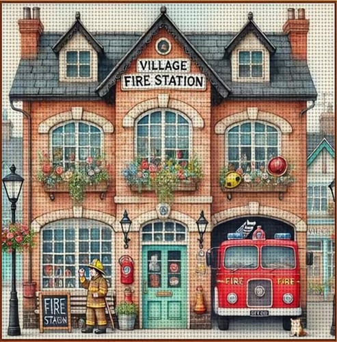 Printed cross stitch kit ct - stitch,