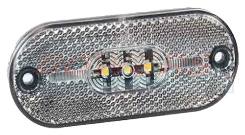 White oval led - white,
