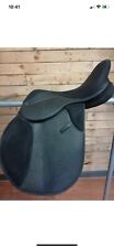 Thorowgood griffin black synthetic 17.5" horse Jump/GP saddle 7" gullet (used) 