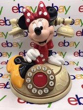 VINTAGE DISNEY MINNIE MOUSE PUSH PUTTON DESK PHONE 1990’s UNTESTED L?K!!!