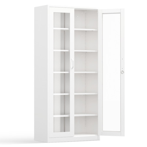 Lockable display cabinet - lockable, 71"