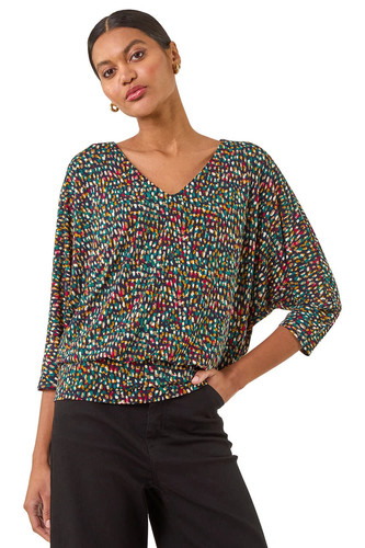 Abstract bubble hem top - hem, for