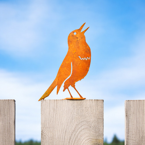 Vintage metal songbird garden - songbird,