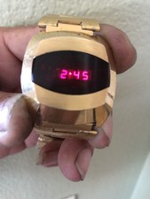 Vintage Saturn Led Watch From
