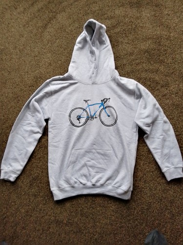 Grey hoodie sweatshirt with - hoodie,