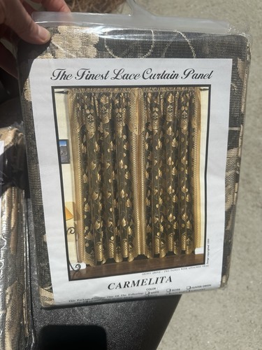 Vintage carmelita lace curtain - vintage,