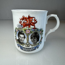 Vintage Saddler Pottery Commemorative Mug Royal Wedding of Charles & Diana 1981