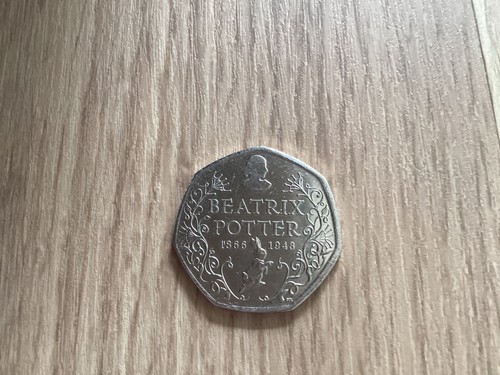 Beatrix potter 50p - beatrix, coin