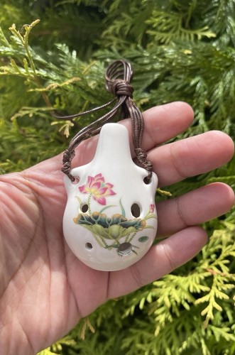 White floral print ceramic - floral,