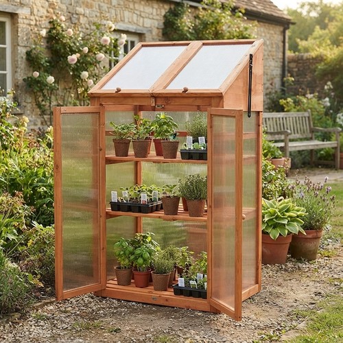 Ghwood mini wooden greenhouse - mini,