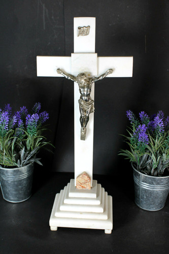 Antique marble crucifix cross