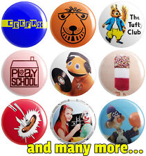 Retro Kids - Various Designs - BUTTON PIN BADGE 25mm 1 INCH | 70s 80s 90s TV