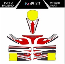 PUFFO BAMBINO WRIGHT STYLE FULL KART STICKER KIT - KARTING - EVK-CADET-ROOKIE