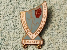SCUNTHORPE SPEEDWAY 1975 SAINTS BADGE by W. REEVES in GOLD COLOUR