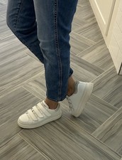 PRADA White Platform Leather
