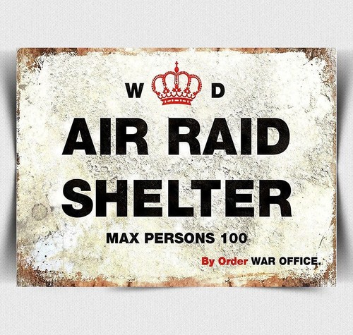 Air raid shelter retro metal - retro,