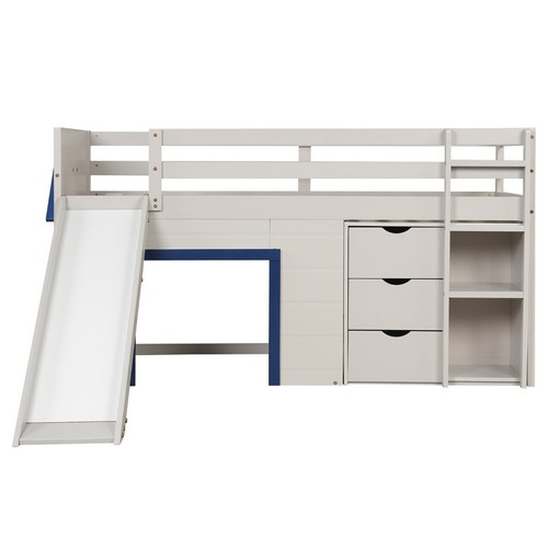 Single size pine wood loft - pine,